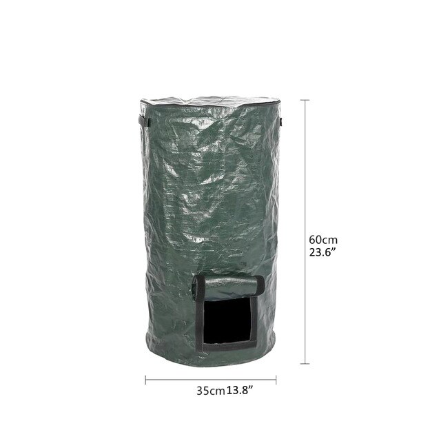 Organische Compost Zak Fruit Keuken Afval Gisting Afval Collector Storage Verwijdering Composteren Machine Tuin Prullenbak: 30L