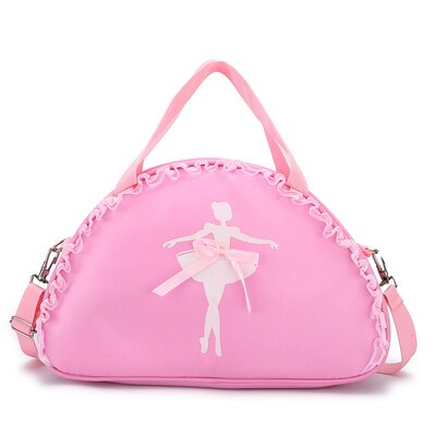 Sac de danse à clochette pour enfants, sac à main en dentelle de grande capacité rose violet noir, sac de danse à clochette pour filles, paquet de bonne: B