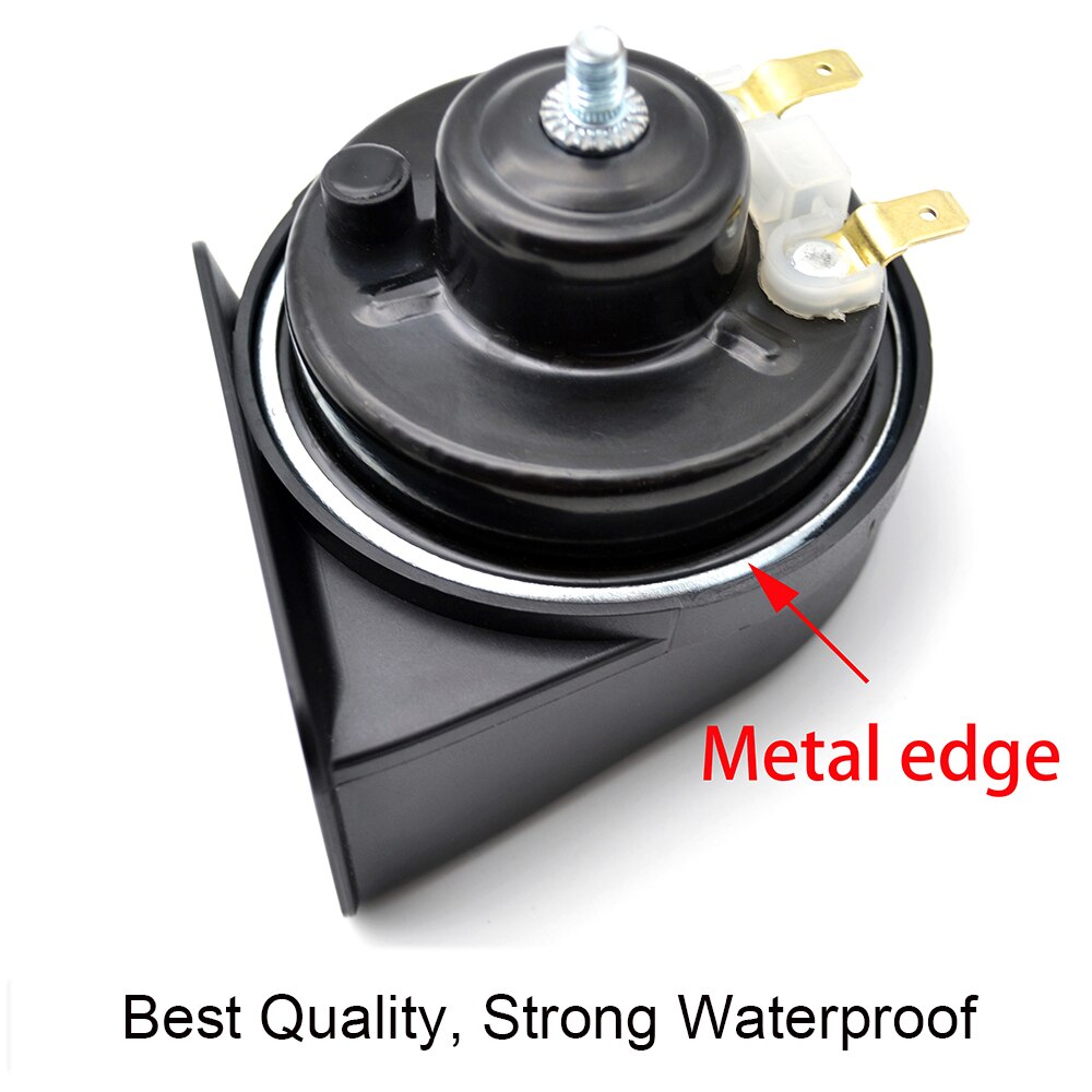 1 Set 12V Snail Horn For Peugeot 206 1998 Loud 110-125db Auto Air Horn Waterproof 410/510Hz High Low Tone Auto Horn