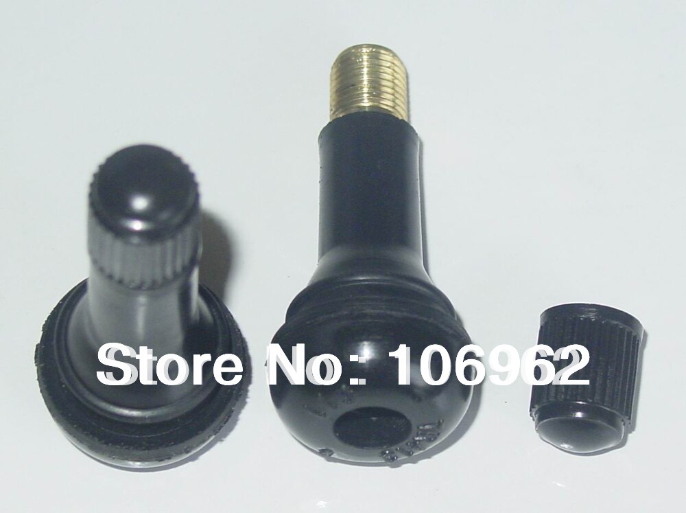 4pcs/lot TR413 Tire Valves Snap-in Tubeless Rubber Valves for Passenger Cars Tyre Valve Stems Wheel Rim Parts Accessories