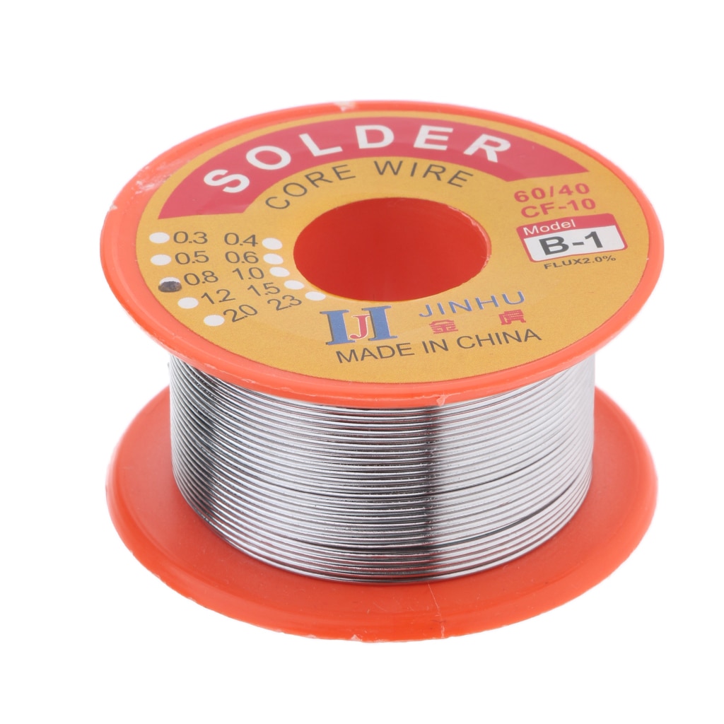 Tin Lead Solder Wire Rosin Core 2% Flux Iron Welding Tool 0.8mm Diameter For Electrical and Electronics DIY Soldering Wire Roll