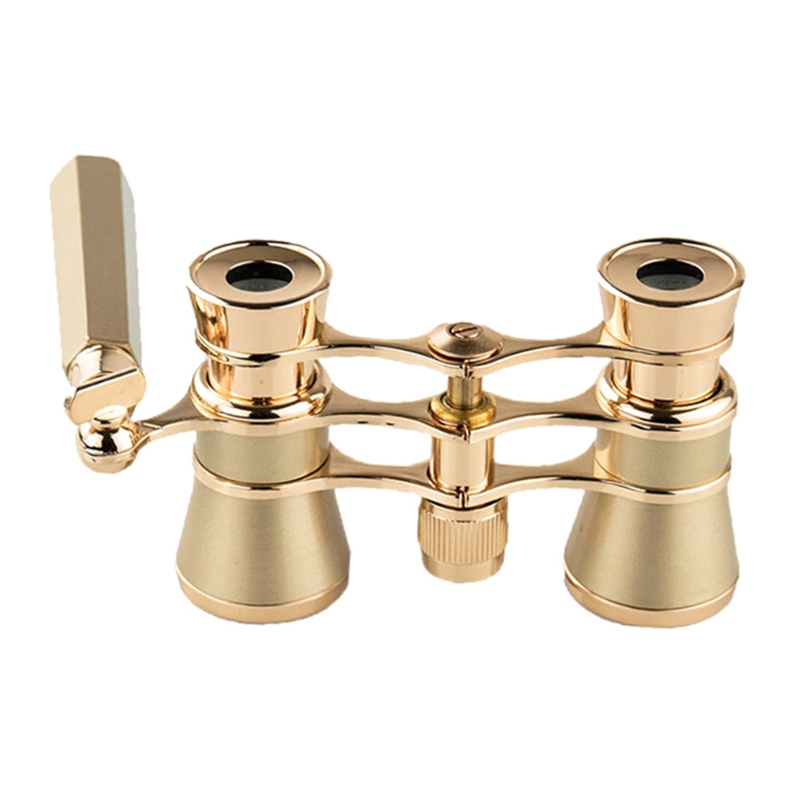 3X25 Opera Glasses Binoculars Theater Glasses Mini Binocular Compact Lightweight with Handle for Adults Kids Women