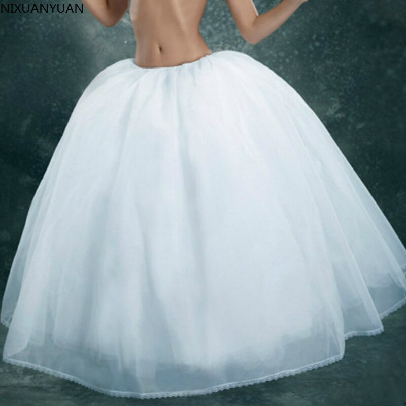Foto reale Abito di Sfera 8 Strati Sottogonna in Tulle Da Sposa Accessori Da Sposa De La Boda Rockabilly Sottoveste Quinceanera Crinolina