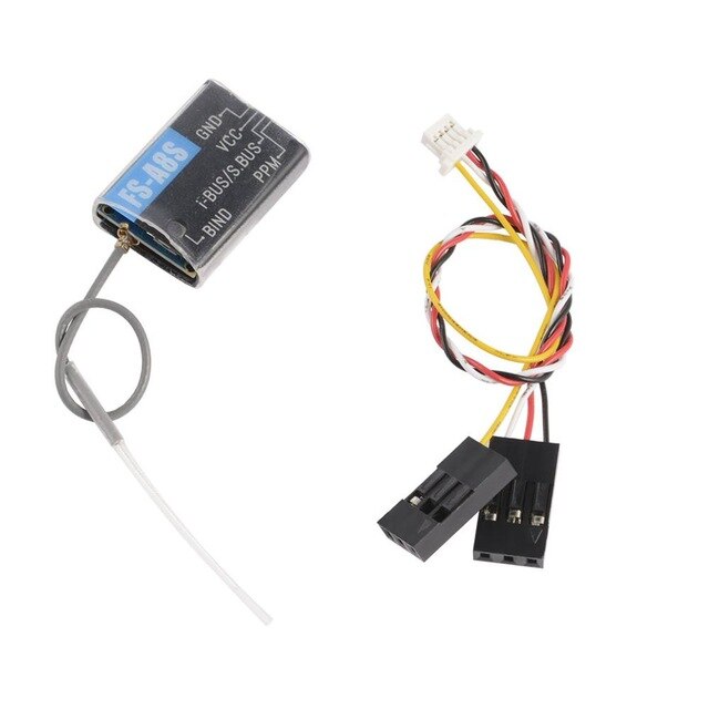 FlySky FS-R6B FS-GR3E FS-IA10B IA6B X6B FS-A8S receiver receptor para i6 i10 CT6B T6 TH9x transmisor de Control remoto partes: FS-A8S