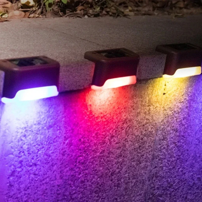 Lampy solarne LED Ogród na zewnątrz Balkon Klatka schodowa Ogrodzenie Balustrada Światła Dziedziniec Wodoodporne słoneczne zewnętrzne dekoracyjne kinkiety