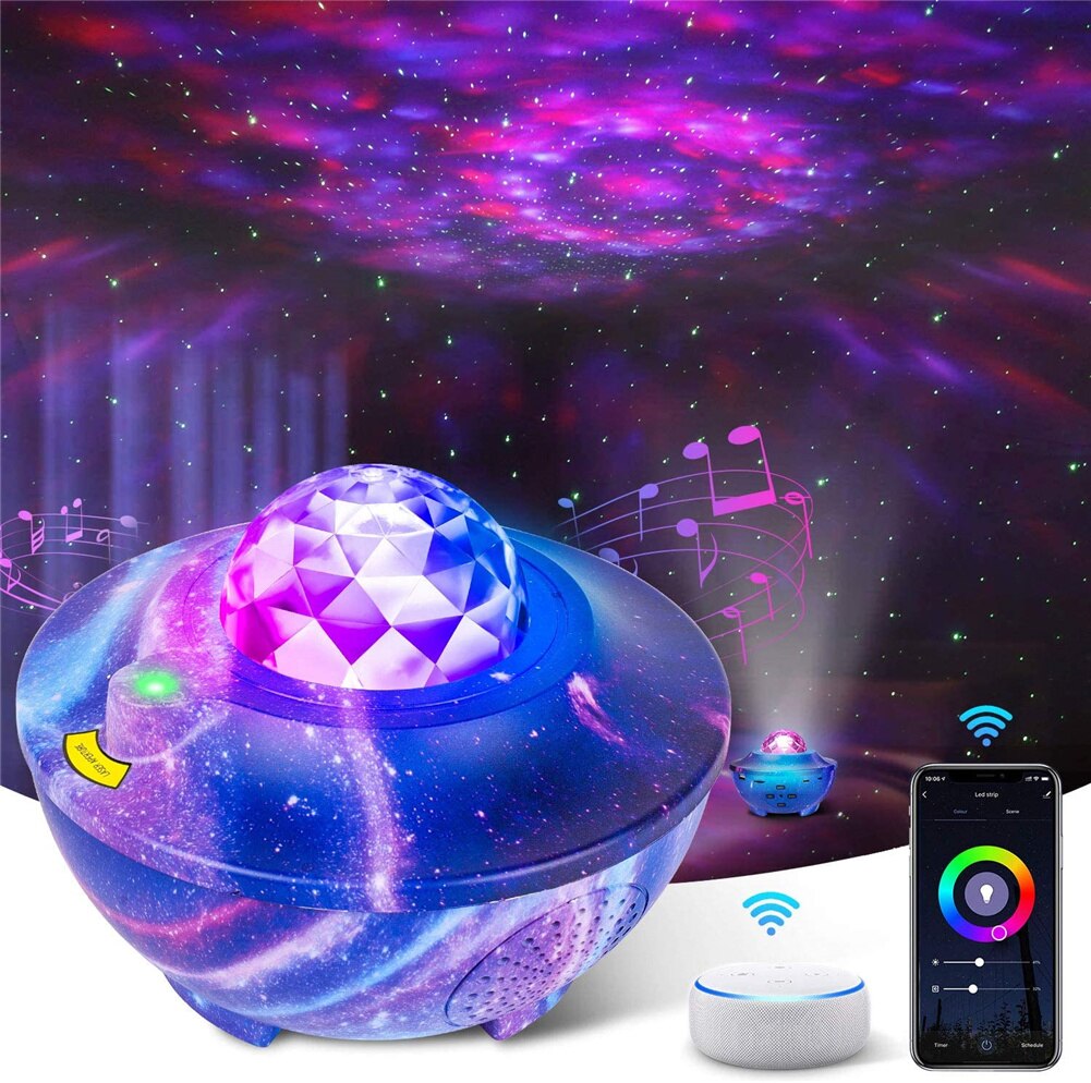 USB Atmosphere Lights paars, Galaxy Projector