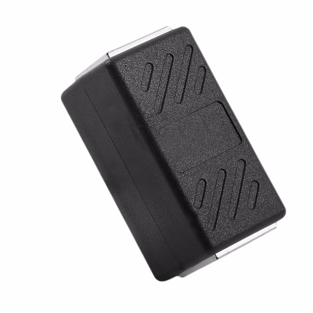 Black Female to Female Network LAN Connector Adapter Coupler Extender RJ45 Ethernet Cable Join Extension Converter Coupler
