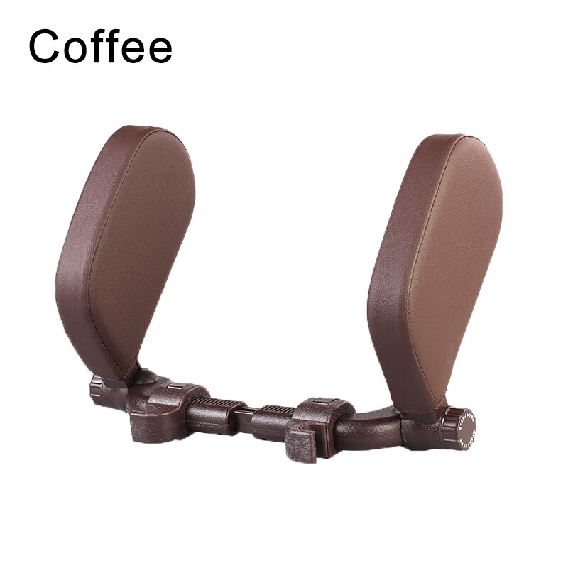 Auto Schlafen Seite Kopf Unterstützung Kissen Hals Kissen Auto Sitz Kopfstütze Reise U-geformte Kissen 4 Jahreszeiten Universal- Für freundlicher Erwachsene: Leder Kaffee