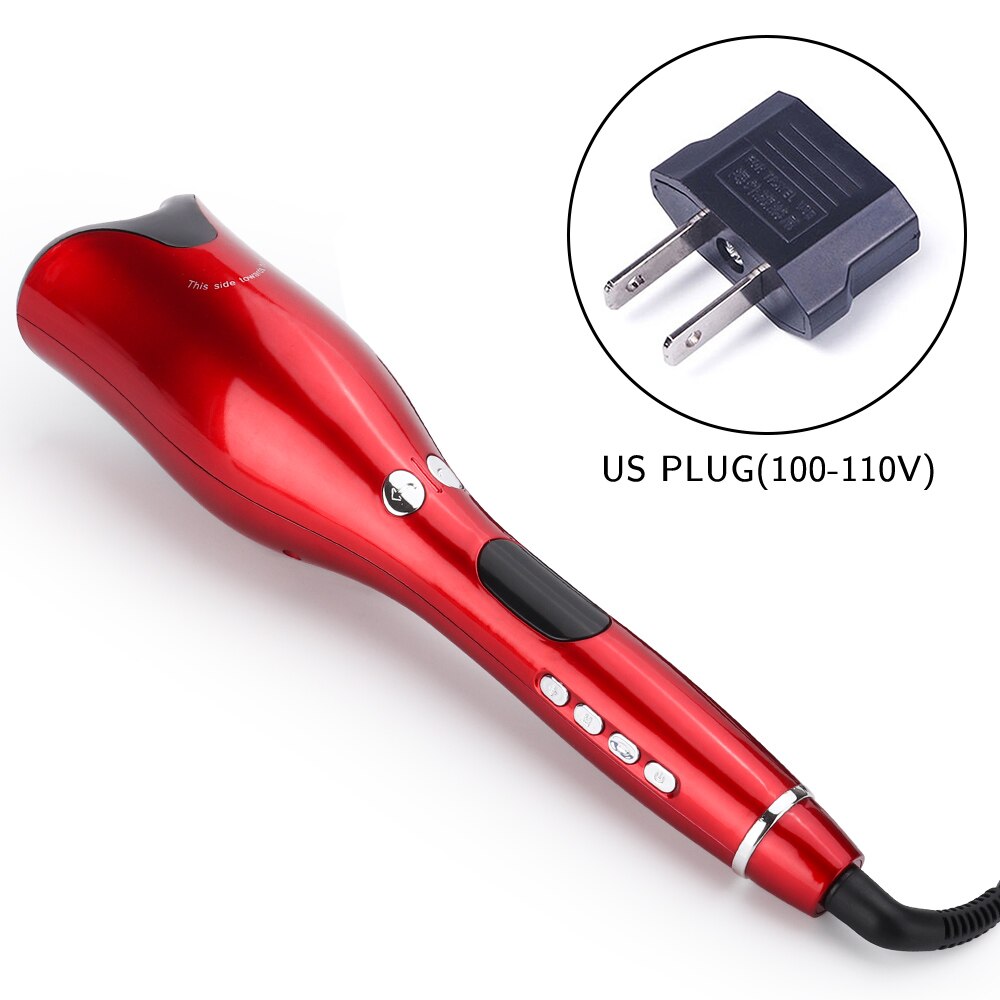 Appareil à friser les cheveux automatique, fer à friser électrique, outil de coiffure, outil de coiffure: US Plug