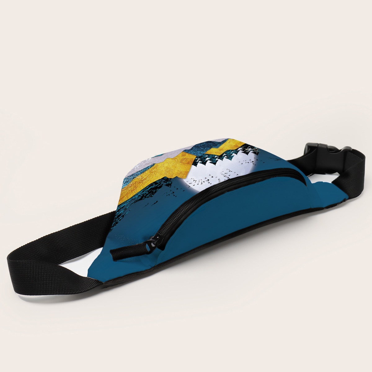 Deanfun fanny packs for kvinner naturtrykt brystveske dame midjeveske kvinner 18050