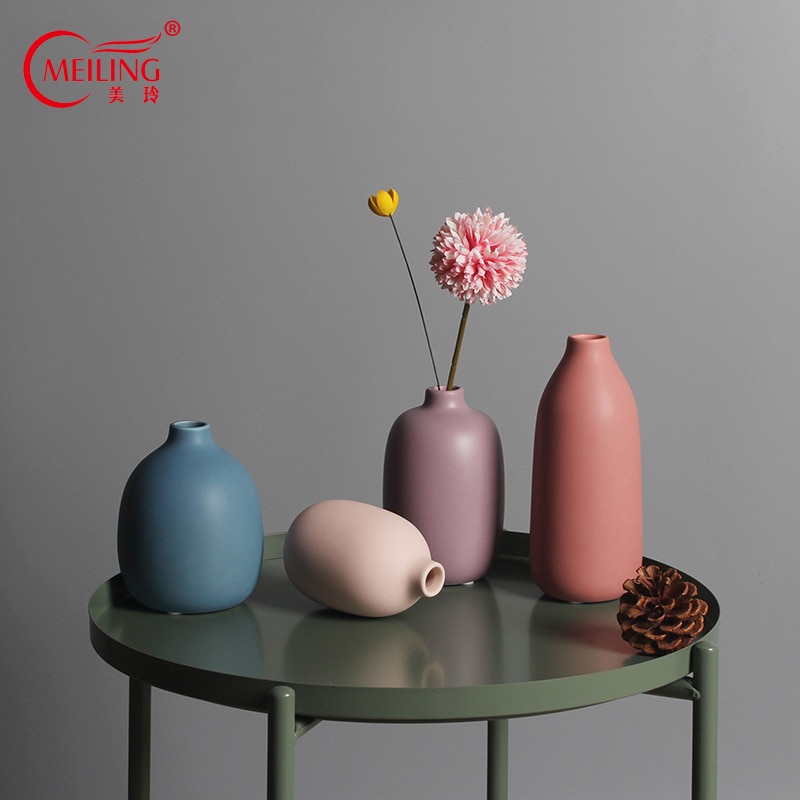Morandi bloemenvazen klein voor eettafel woonkamer bruiloft middelpunt hotel kantoor scandinavische huisdecoratie keramische vaas pot
