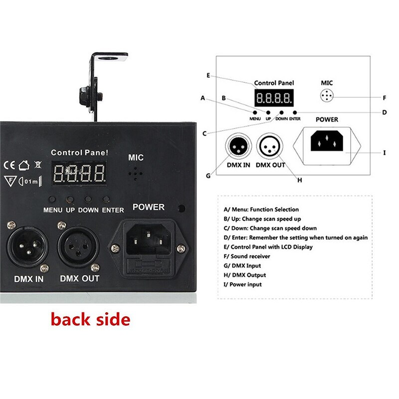 Auto/Sound Control LED RGB DMX512 Stage Effect Lighting 7 Channel With Remote Light Night Lamp DJ Disco Bar Party Wedding