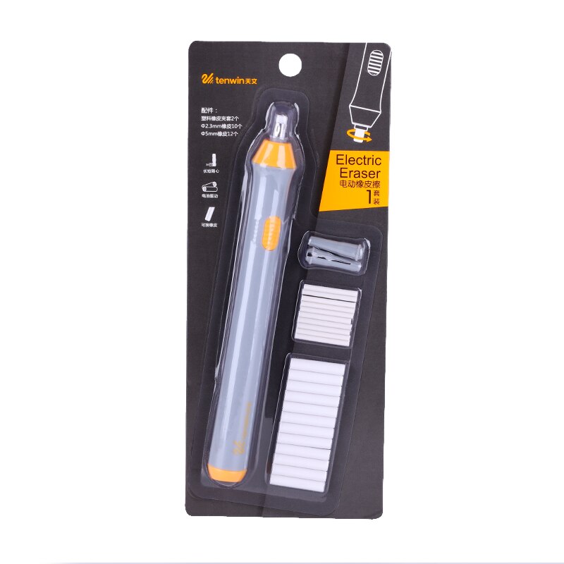 Tenwin Adjustable Mechanical Rubber Electric Eraser Pencil Refill Mechanic Stationery for Kids Highlights For Sketch Drawing: B
