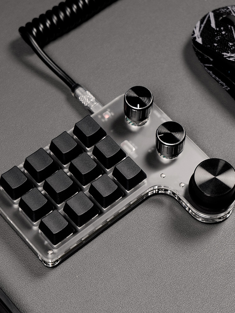 Programmable DIY Mechanical Keyboard RGB Multifunctional Keypad Bluetooth-Compatible High Precision Keypad for PC Macbook Laptop