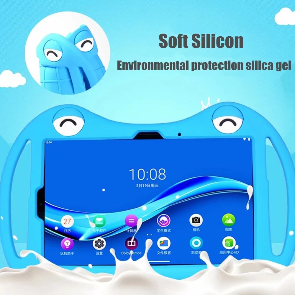 Silicon Case for Archos T101 4G (10.1") Tablet PC Funda Cover Adjustable Stand Free Stylus Pen