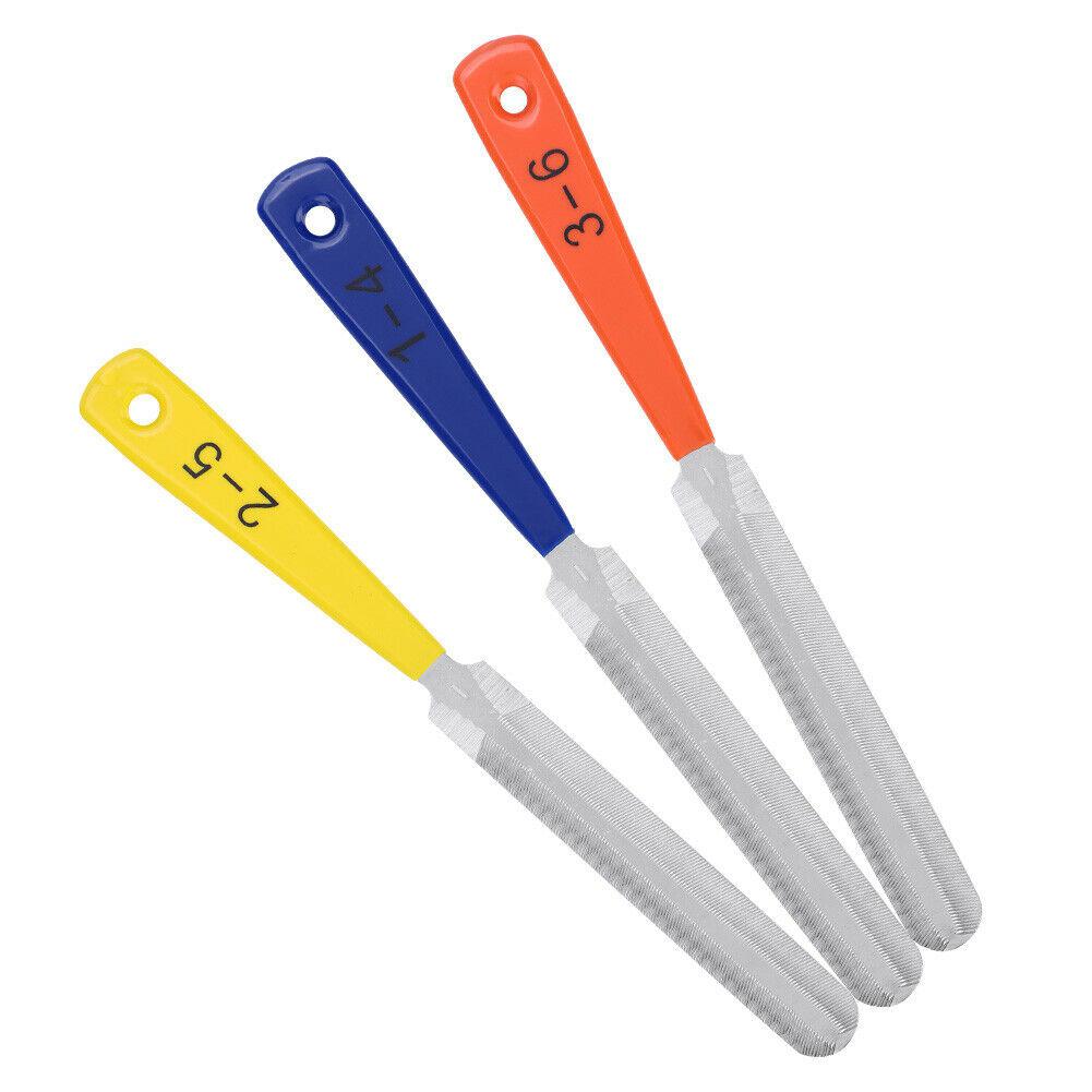 3pcs Double Sided Guitar Nut Slotting Saddle Files Luthier Tool Guitar Steel Fret Nut File Guitarra Bass Mandolin Repair Tools: Default Title