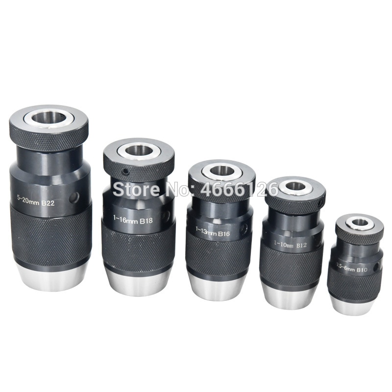 1SET MORSE #3 MT3 B10 B12 B16 B18 B22 chuck Self Tighten Keyless Drill Chuck for drilling machine Taper Drill Chuck