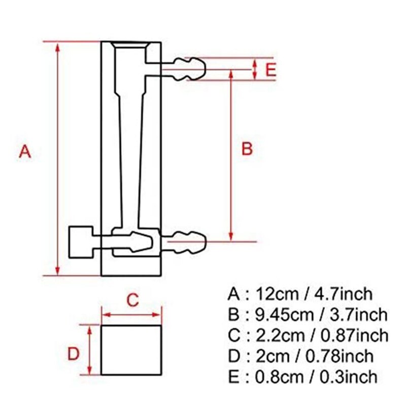 Fashionflowmeter, LZQ-7 Flowmeter 2-20LPM Flowmeter Met Regelklep Voor Zuurstof Lucht Gas