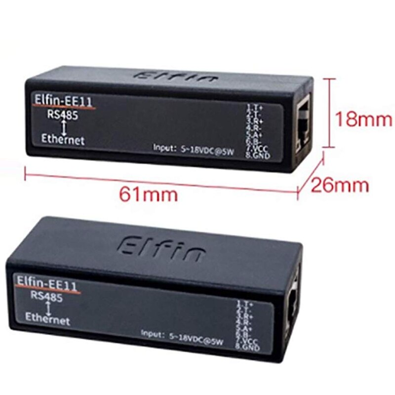 Serveur De Port Série RS485 Vers Ethernet RJ45 - Modèle Waveshare Modu5800 - Neuf (fabriqué En Chine)
