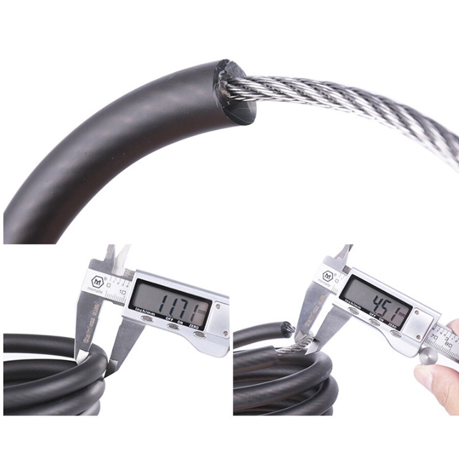 Wheelup bicycle lock anti-theft mountain bike password lock steel cable bike lock bicycle electric car lock riding accessories