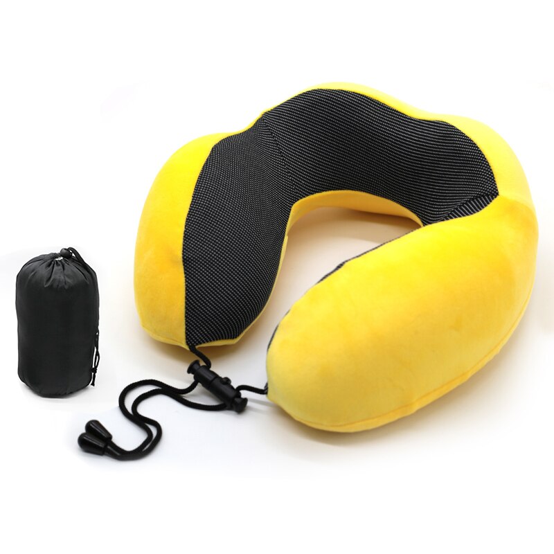 Reiskussen van traagschuim, nekkussen, comfortabele en ademende hoes, machinewasbaar, reisset voor in het vliegtuig