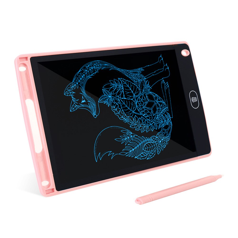 8‘’ LCD Writing Tablet Graphics Handwriting Drawing Pads for Memo Note Calligraphy Graffiti Painting for Kids and Students: 8 inch Pink