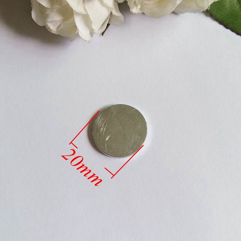 10pcs 10/12/15/18/20mm Invisible Hidden Buttons Sew in Magnetic Snaps Closure Bags Clothes Magnet Buttons Accessories: 20mm