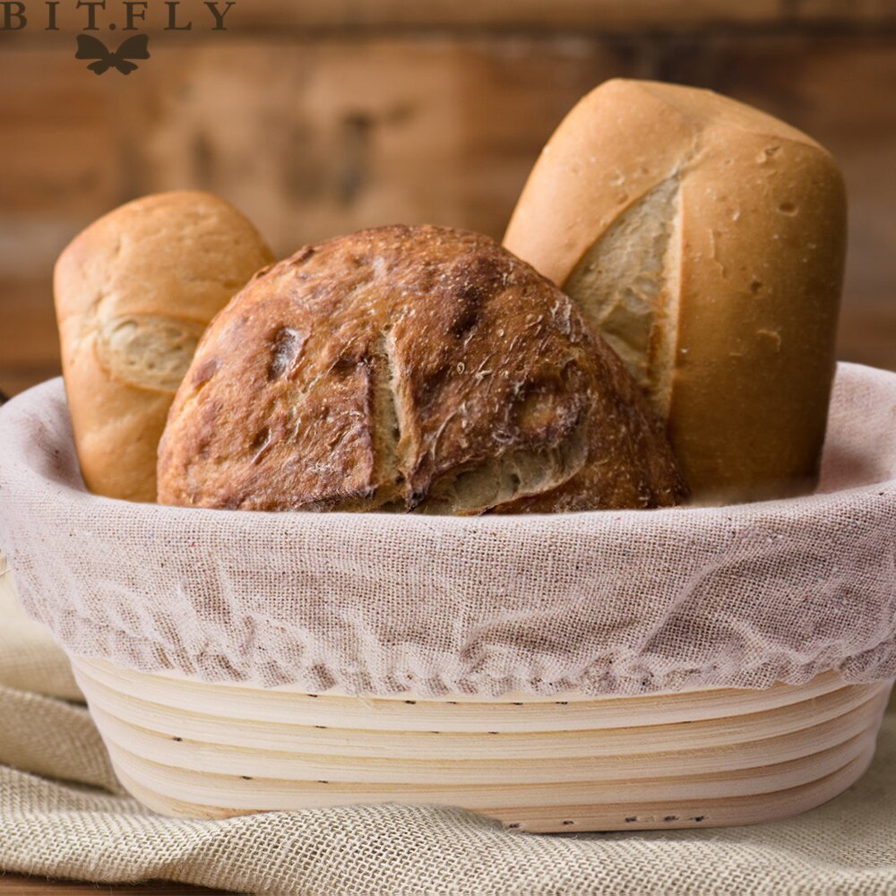 Fast Fermentation Rattan Basket Country Bread Baguette Dough Baskets Baking Dough Basket Baking Storage Basket