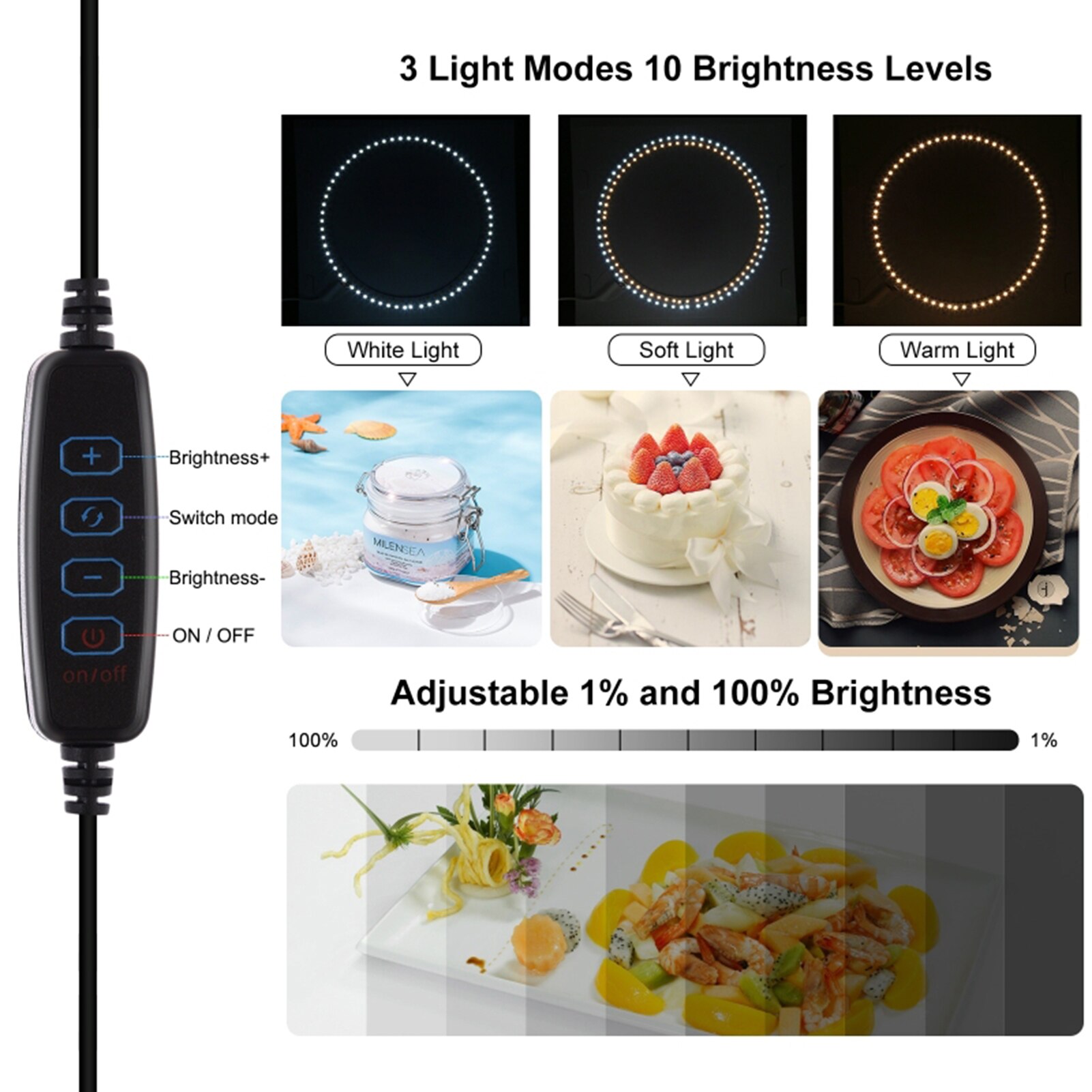 PULUZ Mini Photo Studio Box Photography Studio Lightbox LED DSLR Photography Shooting Tent Box Kit &amp; 12 Colors Background Paper