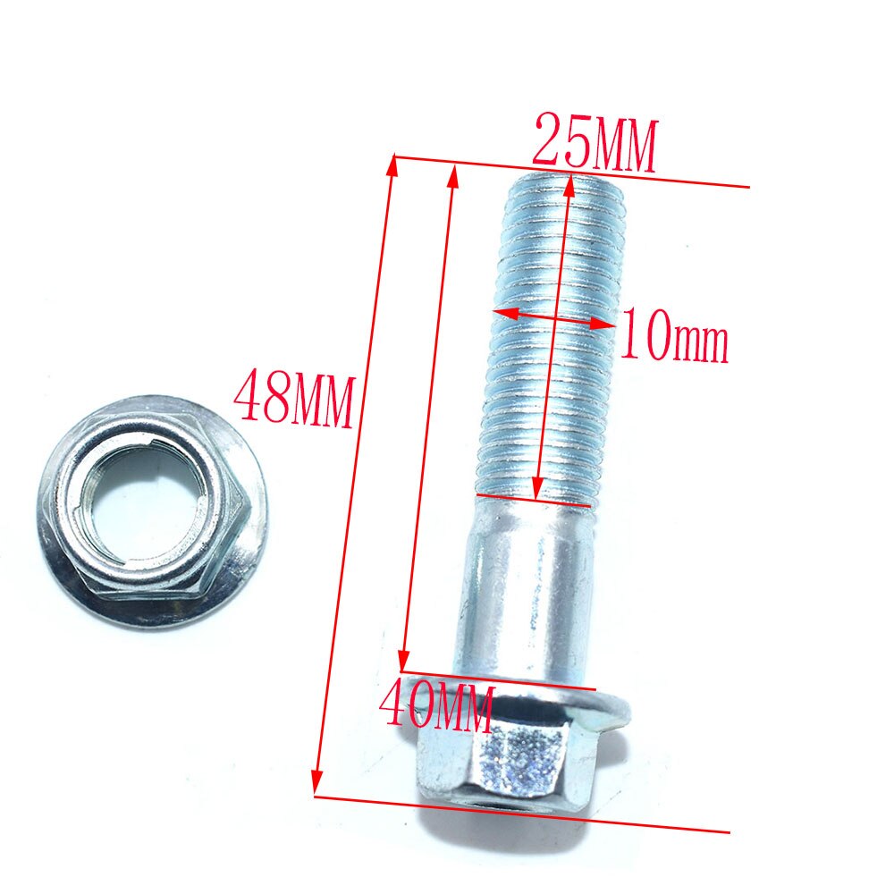 8/10Mm Wiel Spanner Gids Drive Keten Roller Katrol Schroef Voor Atv Crf Cr Xr Enduro Motorfiets Mini bike Motocross Dirt Bike: 10MM 48mm