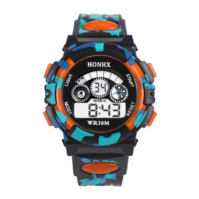 Kinderen Led Digitale Waterdicht Horloge Jongens Meisjes Sport Horloges Siliconen Rubber Horloge Kids Casual Horloge Cadeau # Cl: P