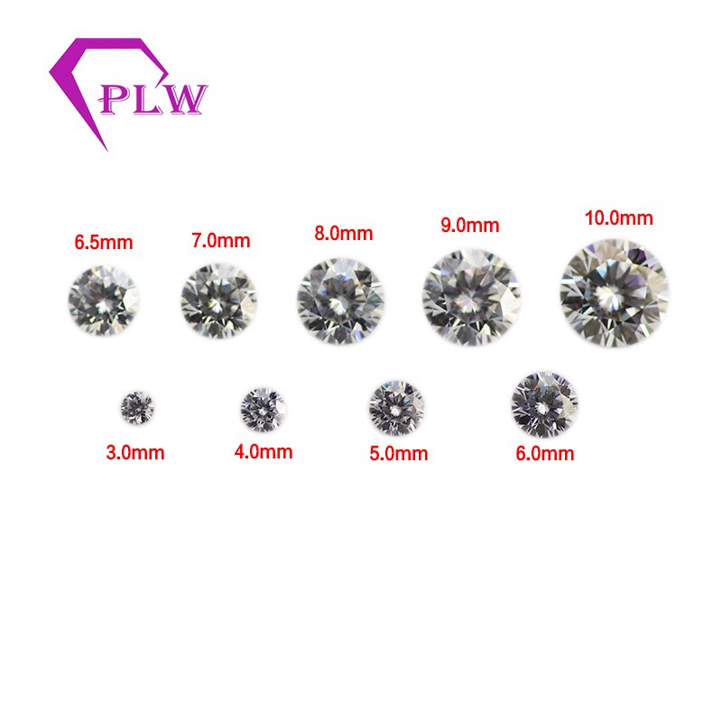 Incluindo a certificação Preço de Fábrica Cor IJ Moissanite 1.5ct 7.5 milímetros VVS Excelente Corte Brilhante Amarelada Para Pulseira Anel