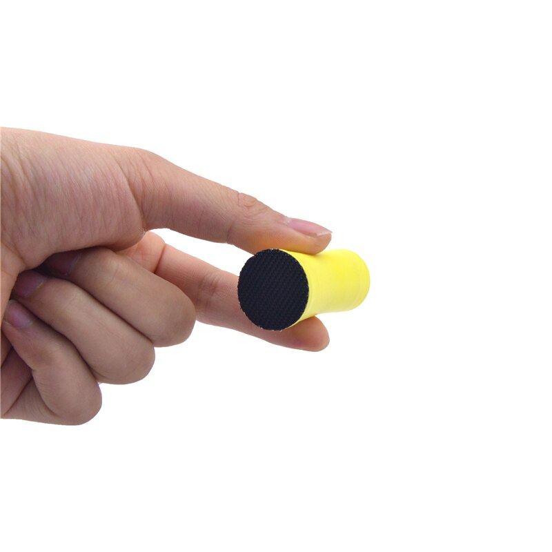 POLIWELL 2PCS Manual Foam Sanding Block 1 inch / 1.2 inch Hook and Loop Hand Sanding Pads for Sandpaper Polishing Abrasive Tools