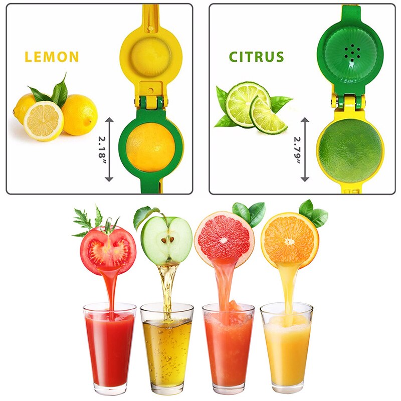 Konco rostfritt stål färsk citron lime pressare, manuell metall citruspress juicepress handtag pressextraktor lime juice för kök