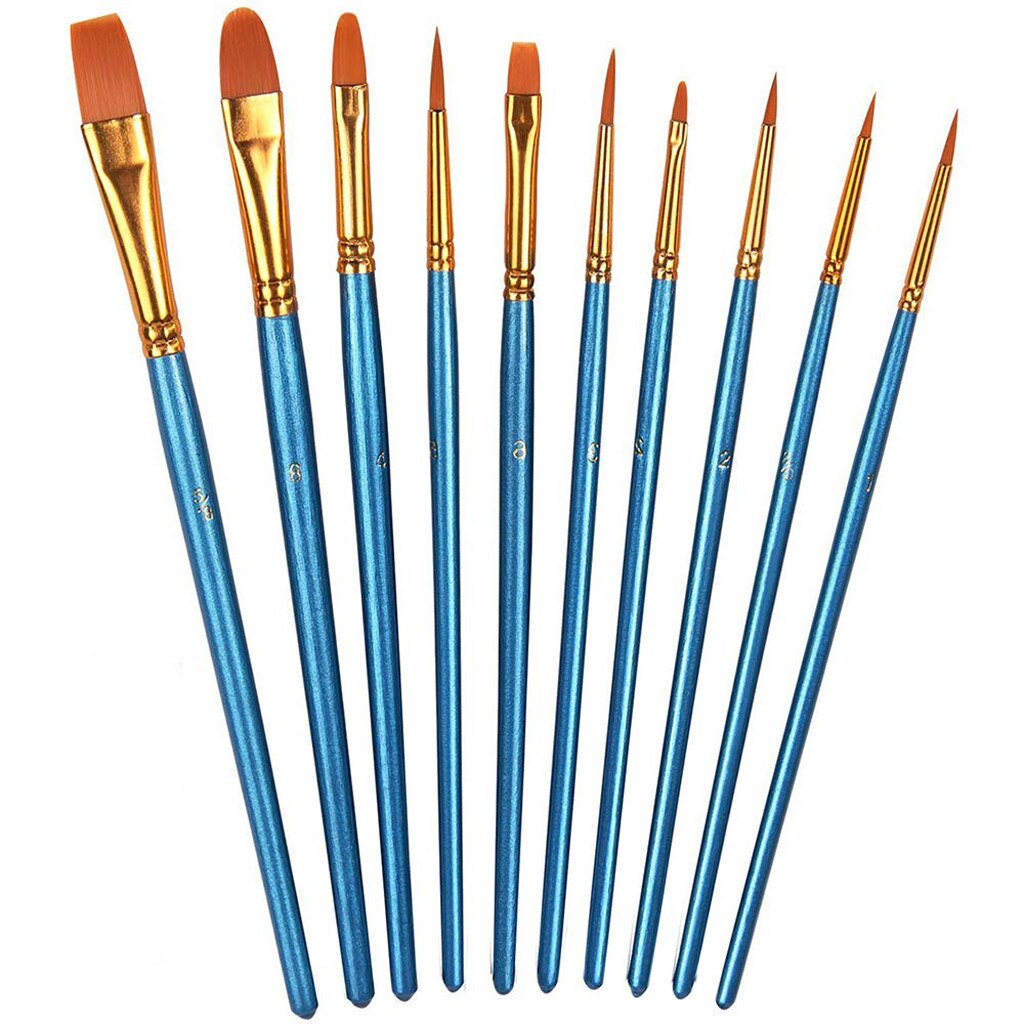 HARFINGTON Detail Paint Brushes 9mm Pointed Tip Nylon Hair Miniature Painting Brush For Watercolor Oil Acrylic Painting(0#), Purple - View #12
