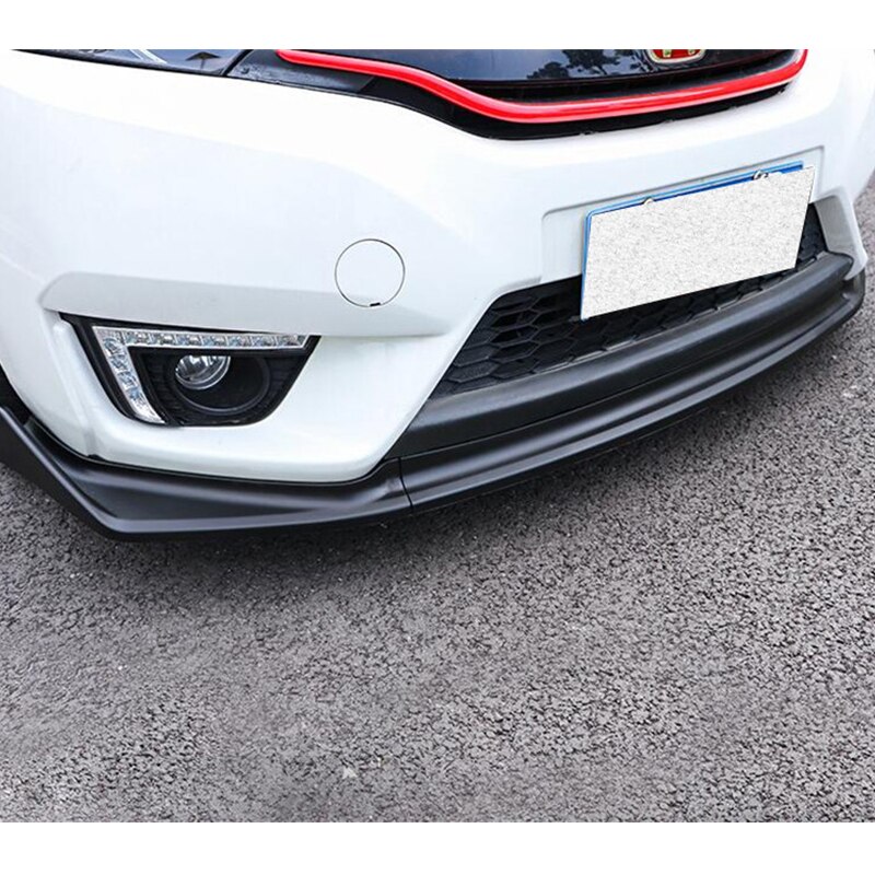 CEYUSOT For Honda Fit Jazz Car Front Bumper Lip Body Kit Diffuser Deflector Spoiler Splitter Lip Guard Jazz spoiler