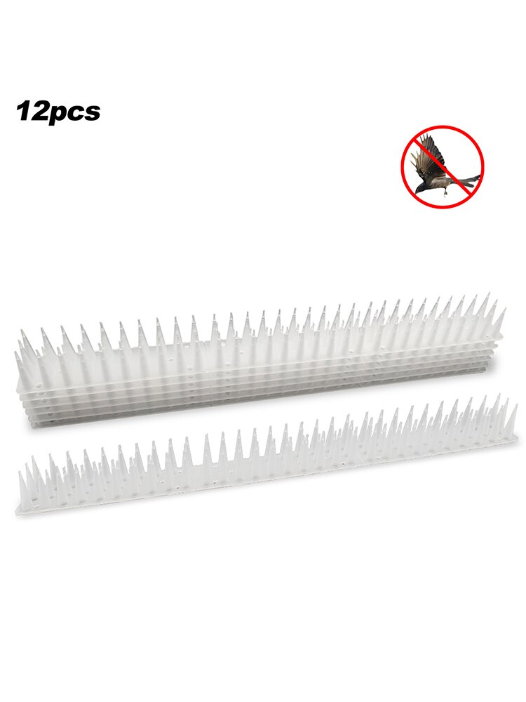 12Pcs/Pack Fence Wall Spikes Cat Animal Repellent Anti Theft Deterrent Use In Fences Walls Sheds Stop Intruders For Cats Birds