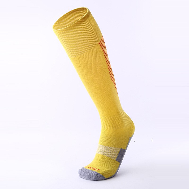 Brothock winter thick adult football socks towel bottom deodorant wear men running football soccer socks factory direct: Yellow