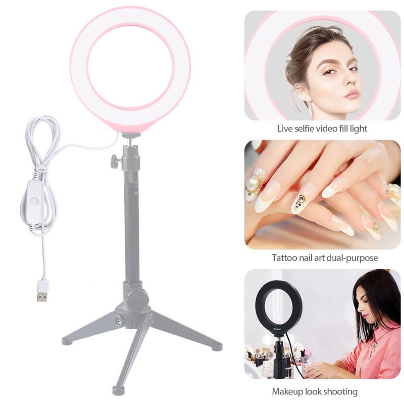 4.7 Inch Led Ring Licht Fotografie Verlichting Selfie Lamp Usb Plug Voor Make Video Live Photo Selfie Enhancing Vullen licht