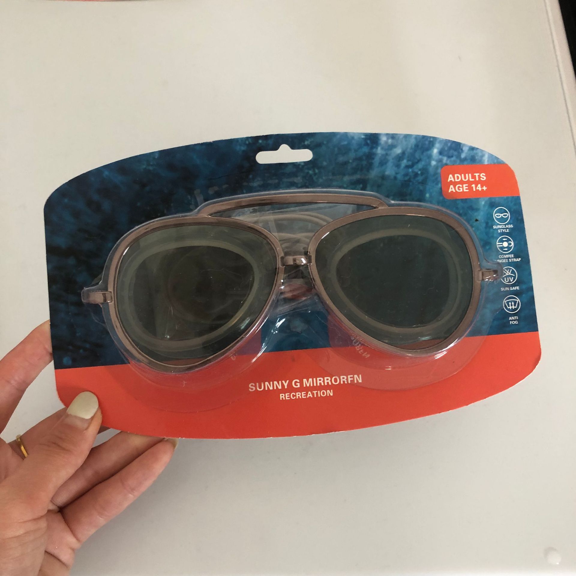 Adult Retro Aviator Mariner Style Swim Goggles Full Vision Anti-Fog Waterproof Mirror Lenses Adjustable Strap Pool Beach Sports: green