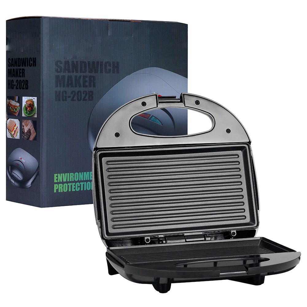 Electric Mini Sandwich Maker Grill Panini Non-Stick Pan Waffle Toaster Cake Breakfast Machine Barbecue Steak Frying Oven EU: Default Title