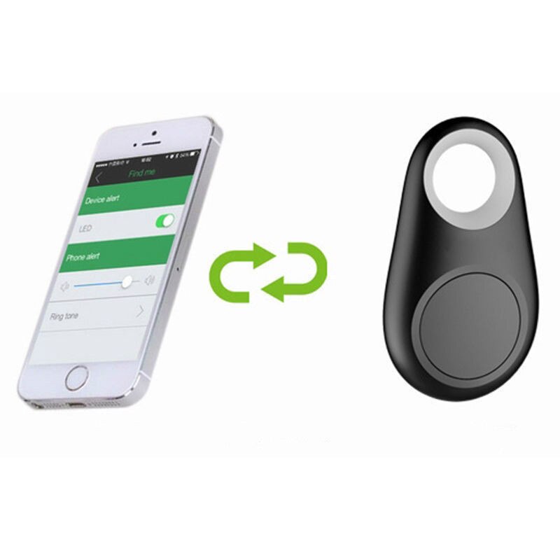 2Pcs/lot Smart Bluetooth Tracer GPS Locator Tag Alarm Wallet Key Pet Dog Tracker Finder Black Color