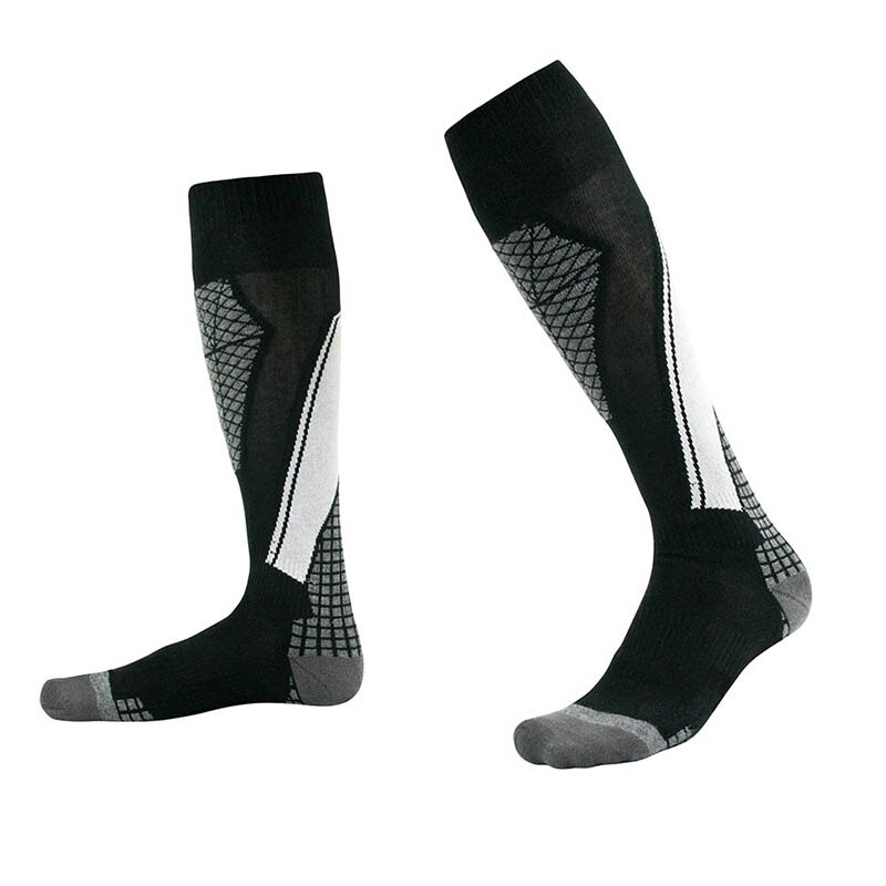 Winter Warme Dikke Fietsen Sokken Mannen Vrouwen Outdoor Sport Snowboard Klimmen Camping Wandelen Ski Wollen Sokken Kousen Mj: Black / M