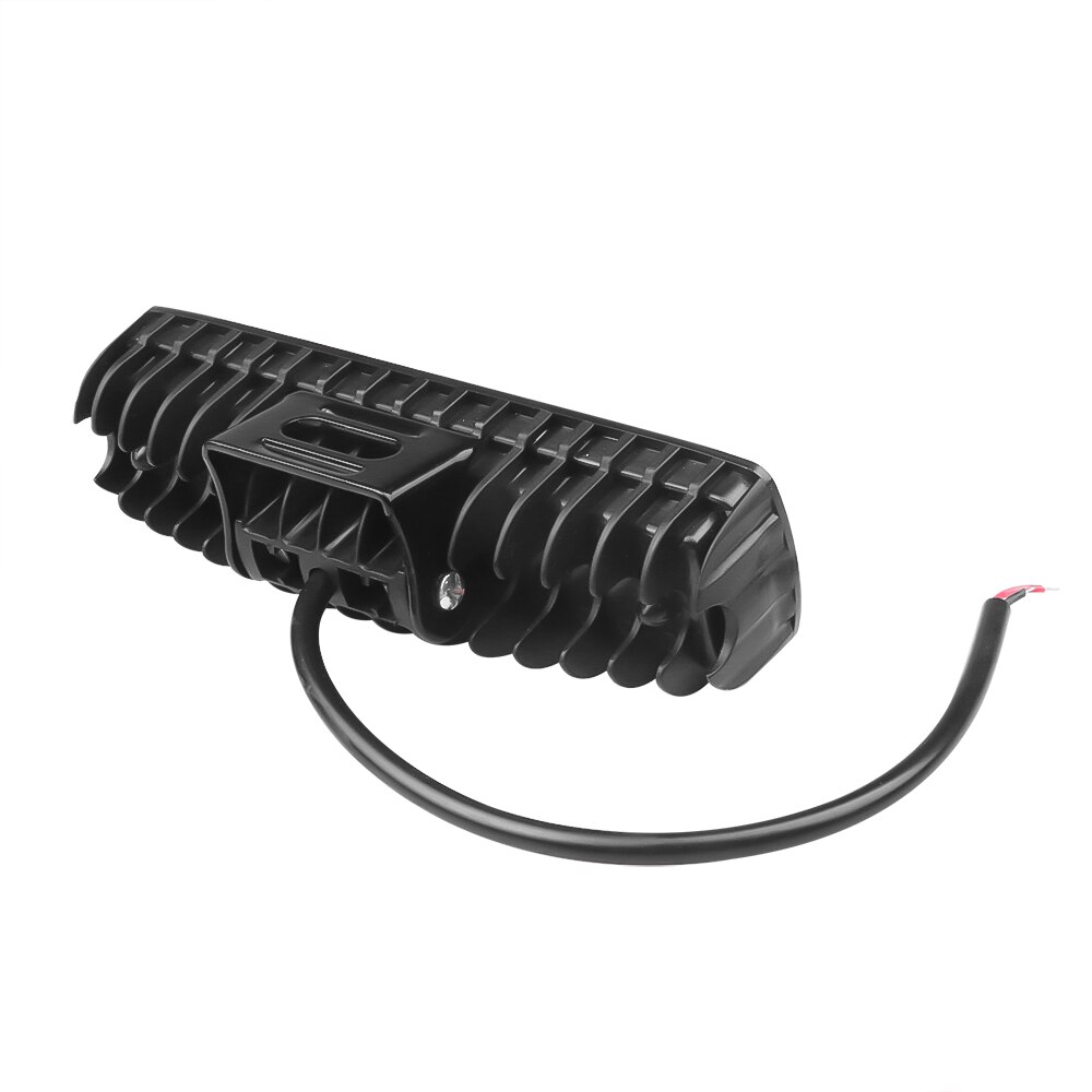 Single row led light bar 12v 18w work light atv offroad led bar lights for trucks traktor auto pære spot metal beslag
