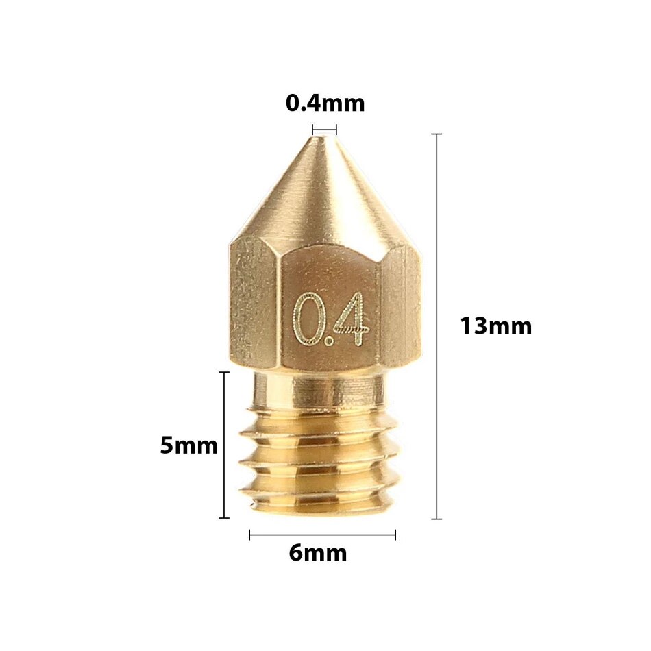 1 jeu 0.4MM MK8 buse 15 buses extrudeuse 10 aiguilles de nettoyage 2 pinces à épiler 1 boîte de rangement transparente pour Makerbot CR-10 M6 fil