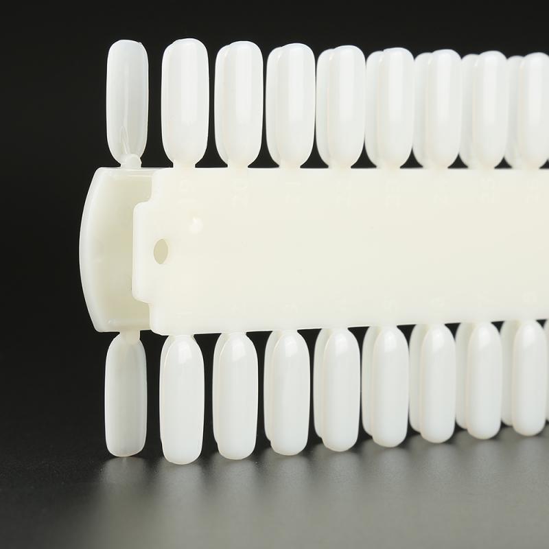 1pcs False Nail Tips Nail Polish Display Palette Color Chart False Nails Color Card Practice Acrylic UV Gel Polish Tool Manicure