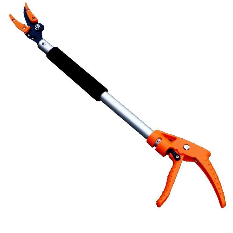 1pc Newest 23.6in Tree Trimmer High Branch Pruning Tool Long Reach Aluminium Handle Fruit Picker Pruner Tree Cutter Garden Shear