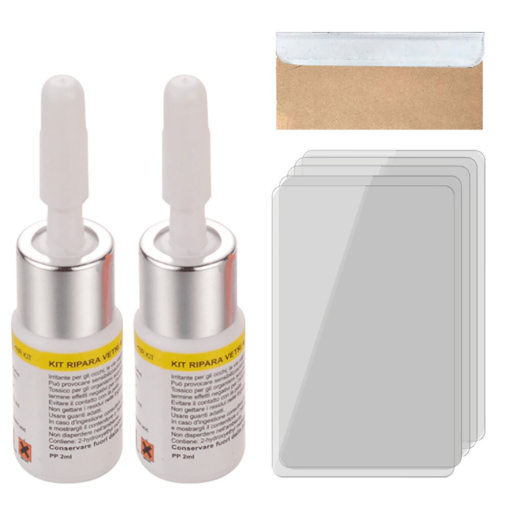 Automotive Glass Nano Repair Fluid Upgrade Car Window Glass Crack Chip Repair Tool Kit Crack nano-repair fluid Accessories