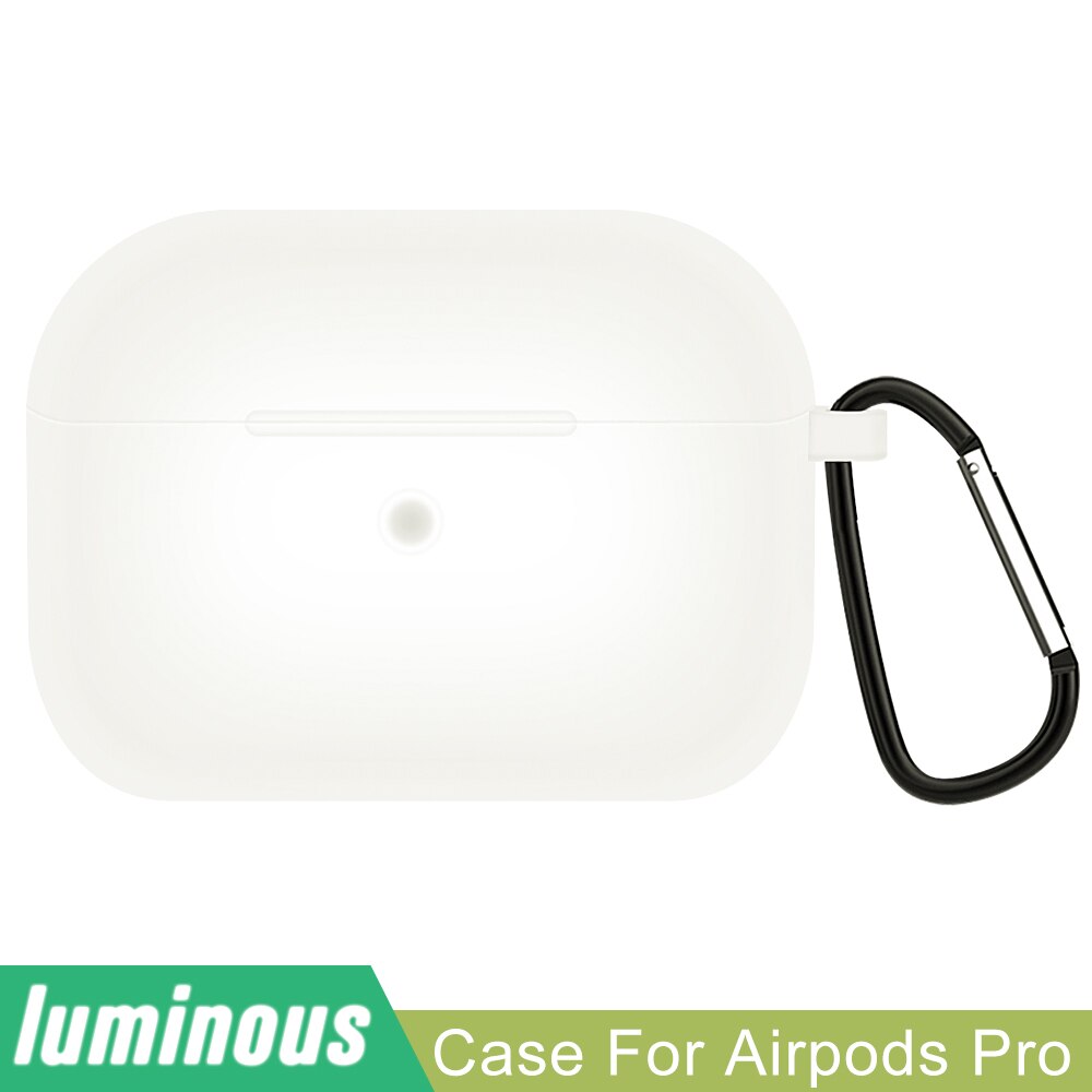 Liquid Soft Silicone Case For Airpods Pro Case Wireless Bluetooth Case for airpod Pro Case Cover Fundas Capa Coque: Luminous