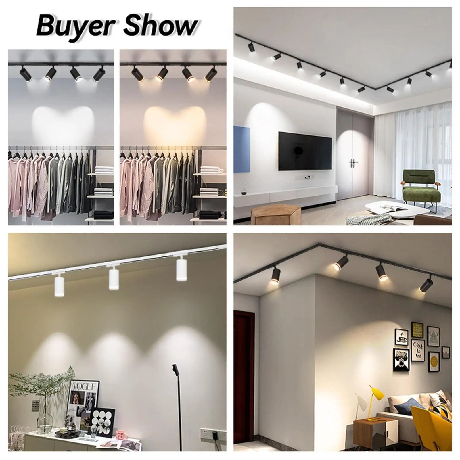 Rumindretning  gu10 -skinne led-lampe til husholdningsapparater køkkenspotlight tøjbutik skinnesæt loftspotlights